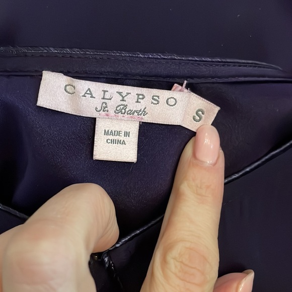CALYPSO ST. Barth silk purple dress - Picture 8 of 10